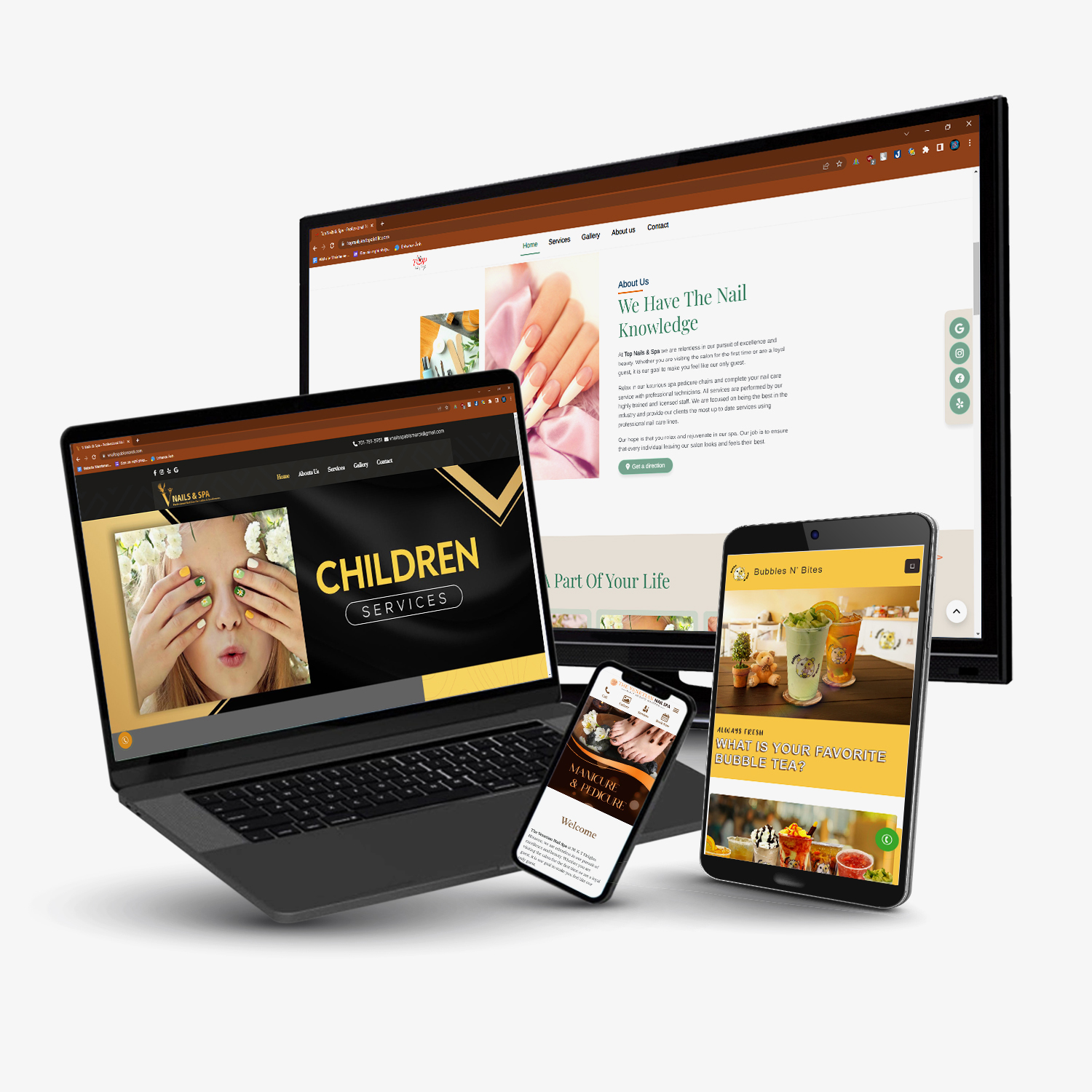 Website Design - Printing For Nails Salon